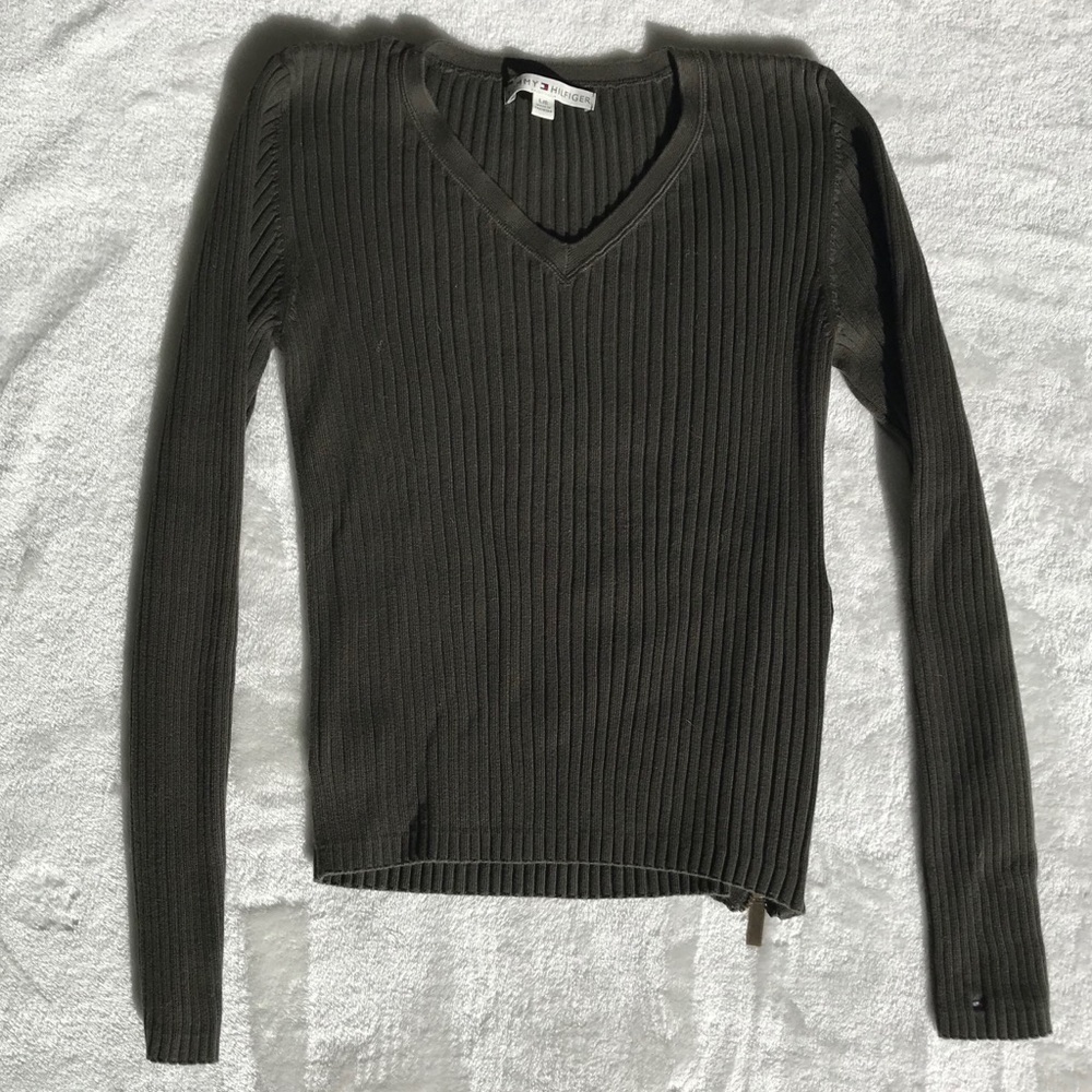 Woman’s Tommy Hilfiger Long Sleeve In Green